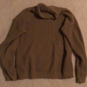 Boohoo tan sweater size S/M